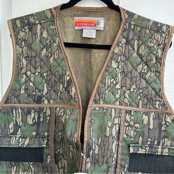 Men’s Vintage Deadstock Winchester Conceal Hunting Shooting Camo Vest - Picture 4 of 14